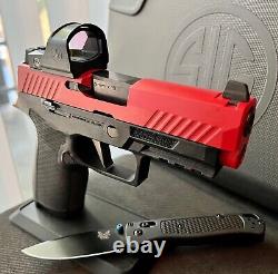 Sig P320 Complete Slide with Romeo1 Dot Sight Supp. Height Sights 3.9 +FREE KNIFE