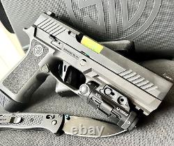 Sig P320 Full Size Slide Fluted Barrel Night Sights 4.7 M17 Upper +FREE KNIFE