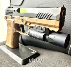 Sig P320 Full Size Slide Fluted Barrel Night Sights 4.7 M17 Upper +FREE KNIFE