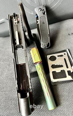 Sig P320 Full Size Slide Fluted Barrel Night Sights 4.7 M17 Upper +FREE KNIFE