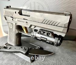 Sig P320 Full Size Slide with Grey Ghost Parts Complete 4.7 Upper M17 +FREE KNIFE