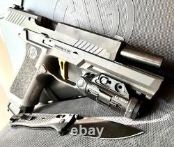 Sig P320 Full Size Slide with Grey Ghost Parts Complete 4.7 Upper M17 +FREE KNIFE
