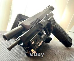 Sig P320 Full Size Slide with Grey Ghost Parts Complete 4.7 Upper M17 +FREE KNIFE