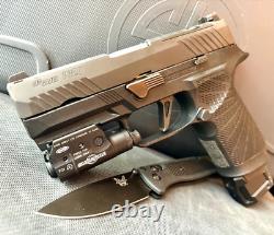 Sig P320 Slide + Agency Arms Barrel Night Sights Complete 3.9 Upper +FREE KNIFE