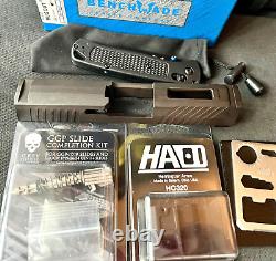 Sig P320 Slide with Compensator + Grey Ghost Parts Compact 3.9 Upper + FREE KNIFE