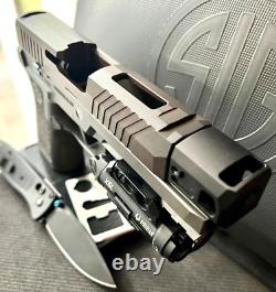 Sig P320 Slide with Compensator + Grey Ghost Parts Compact 3.9 Upper + FREE KNIFE