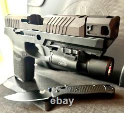 Sig P320 Slide with Compensator + Grey Ghost Parts Compact 3.9 Upper + FREE KNIFE
