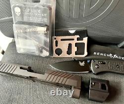 Sig P320 Slide with Compensator + Grey Ghost Parts Compact 3.9 Upper + FREE KNIFE