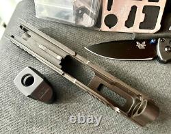 Sig P320 Slide with Compensator + Grey Ghost Parts Compact 3.9 Upper + FREE KNIFE