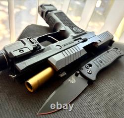 Sig P320 Slide with DXW2 Big Dot Sight Complete 3.9 Compact Upper M18 +FREE KNIFE