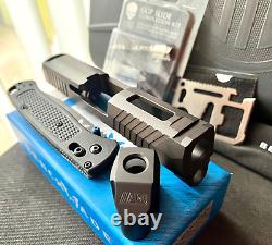 Sig P320 Slide with Grey Ghost Parts + Compensator Compact 3.9 Upper + FREE KNIFE