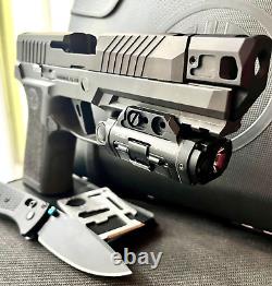 Sig P320 Slide with Grey Ghost Parts + Compensator Compact 3.9 Upper + FREE KNIFE