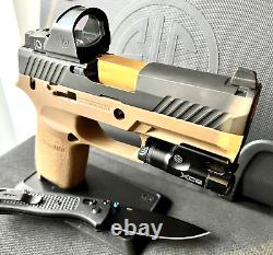 Sig Sauer P320 Compact Slide with Romeo1 Dot Sight Complete Upper 3.9 +FREE KNIFE