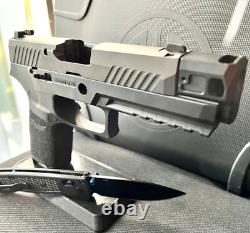 Sig Sauer P320 Slide with Herrington Compensator Compact 3.9 Upper + FREE KNIFE