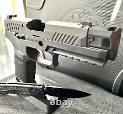 Sig Sauer P320 Slide with Herrington Compensator Compact 3.9 Upper + FREE KNIFE