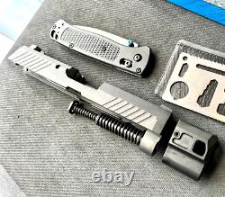 Sig Sauer P320 Slide with Herrington Compensator Compact 3.9 Upper + FREE KNIFE