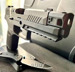 Sig Sauer P320 Slide with Herrington Compensator Compact 3.9 Upper + FREE KNIFE