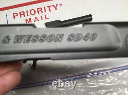 Smith & Wesson S&W SD40 Parts Lot Upper Slide And Parts rebuild / repair
