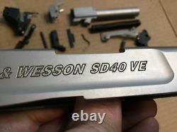 Smith & Wesson S&W SD40 VE Parts Lot Upper Slide And Parts rebuild / repair