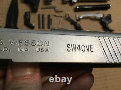 Smith & Wesson S&W SW40VE Parts Lot Upper Slide And Parts rebuild / repair