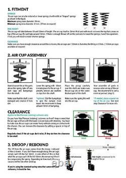 Stanceparts Vehicle Lift 4 Air Cup System Front & Rear Instant Lift