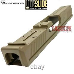 Strike Industrie LITE FDE slide for Glok 19 & P80 PF940C + Parts Kit + Barrel