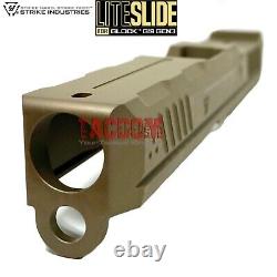 Strike Industrie LITE FDE slide for Glok 19 & P80 PF940C + Parts Kit + Barrel