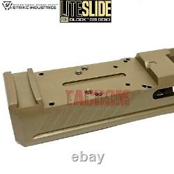 Strike Industrie LITE FDE slide for Glok 19 & P80 PF940C + Parts Kit + Barrel