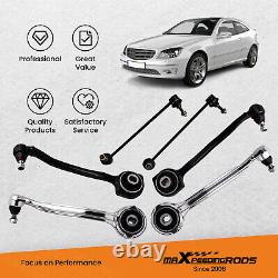 Suspension Kit Front Upper Lower Control Arms Sway Bar Link for Mercedes Benz