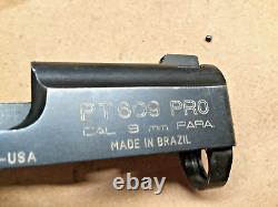 Taurus PT609 9mm. Parts Lot Upper Slide, barrel And Parts rebuild / repair