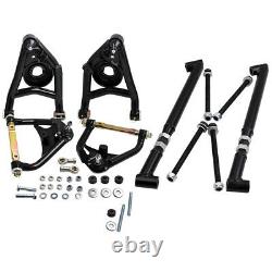 Tubular Heavy Duty Control Arm for Chevy 64-72 + Trailing Arm Brace Kit for GM