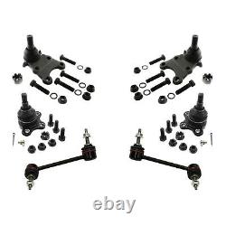 Upper & Lower Ball Joints & Sway Bar Links Kit for 04-12 Chevrolet Colorado 4WD