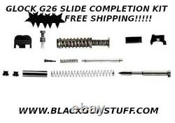 Upper Slide Parts Kit For Glock 26 Gen1-4 With Guide Rod (read!)