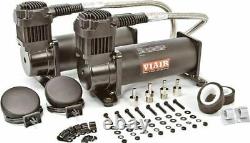 Viair Dual 444C Stealth Black Air Compressors Kit Air Suspension 12V, 200 PSI