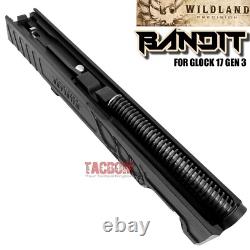 WILDLAND COMPLETE BANDIT FIREBIRD SLIDE For GLOCK 17 GEN 3 SERRATED BARREL SIGHT