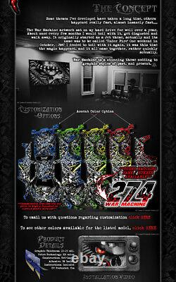 Yamaha 2004-2013 Yfz450 Graphics Wrap Decal Kit War Machine Fits Oem Parts