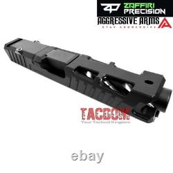 ZAFFIRI COMPLETE BLACK ZPS. 4 SLIDE For GLOCK 19 GEN 3 SPIRAL BARREL UPPER PARTS