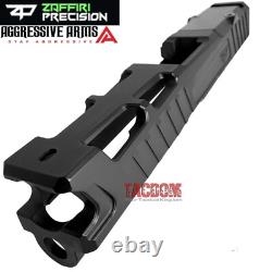 ZAFFIRI COMPLETE BLACK ZPS. 4 SLIDE For GLOCK 19 GEN 3 SPIRAL BARREL UPPER PARTS