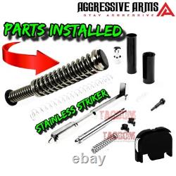 ZAFFIRI COMPLETE SHINY GOLD ZPS. 2 SLIDE For GLOCK 19 GEN 4 SPIRAL BARREL + PARTS