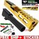 ZAFFIRI COMPLETE SHINY GOLD ZPS. 2 SLIDE For GLOCK 26 + SERRATED BARREL + PARTS