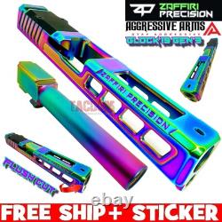 ZAFFIRI RAINBOW SPECTRUM ZPS. 3 RMR SLIDE For GLOCK 19 GEN 3 + FLUSH CUT BARREL