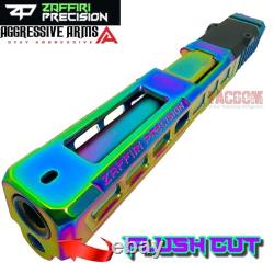 ZAFFIRI RAINBOW SPECTRUM ZPS. 3 RMR SLIDE For GLOCK 19 GEN 3 + FLUSH CUT BARREL