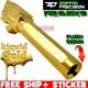 ZAFFIRI ZP. 19BG SHINY GOLD FLUTED FLUSH CROWN BARREL for GLOCK 19 GEN 1 2 3 4