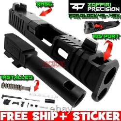 Zaffiri Ibs Black Complete Ported Slide Black Barrel + Upk + Sights Glock 43 43x