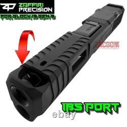 Zaffiri Ibs Black Ported Rmr Slide + Ibs Black Barrel For Glock 19 Gen 3