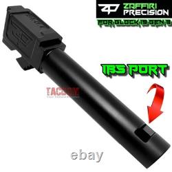 Zaffiri Ibs Black Ported Rmr Slide + Ibs Black Barrel For Glock 19 Gen 3