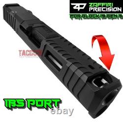 Zaffiri Ibs Black Ported Rmr Slide + Ibs Black Barrel For Glock 19 Gen 3
