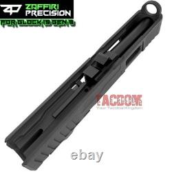 Zaffiri Ibs Black Ported Rmr Slide + Ibs Black Barrel For Glock 19 Gen 3