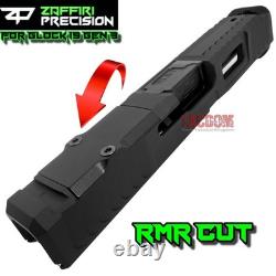 Zaffiri Ibs Black Ported Rmr Slide + Ibs Black Barrel For Glock 19 Gen 3